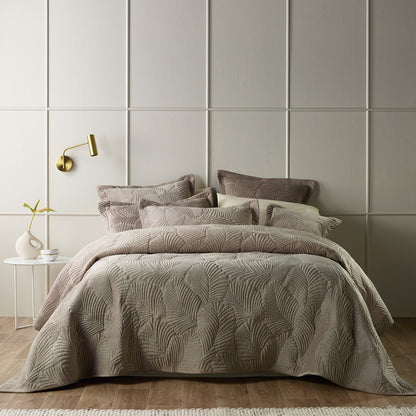 Bianca Kairo Taupe Coverlet Set Super King