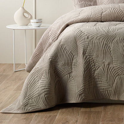 Bianca Kairo Taupe Coverlet Set Super King