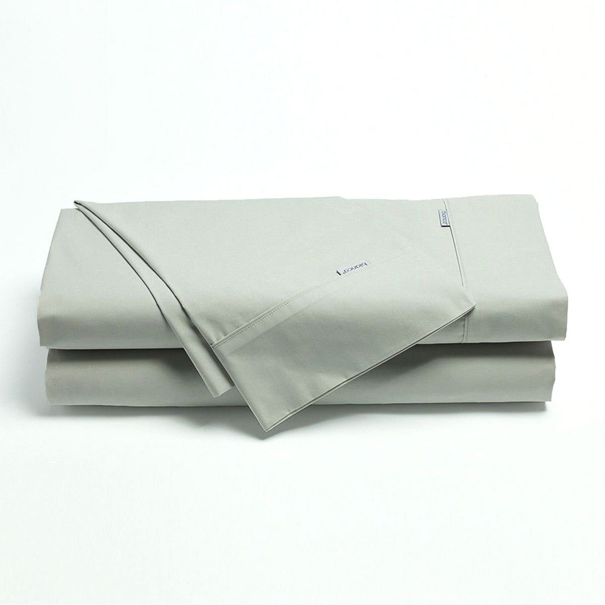 Bianca Heston Cotton Percale Sheet Set Silver King