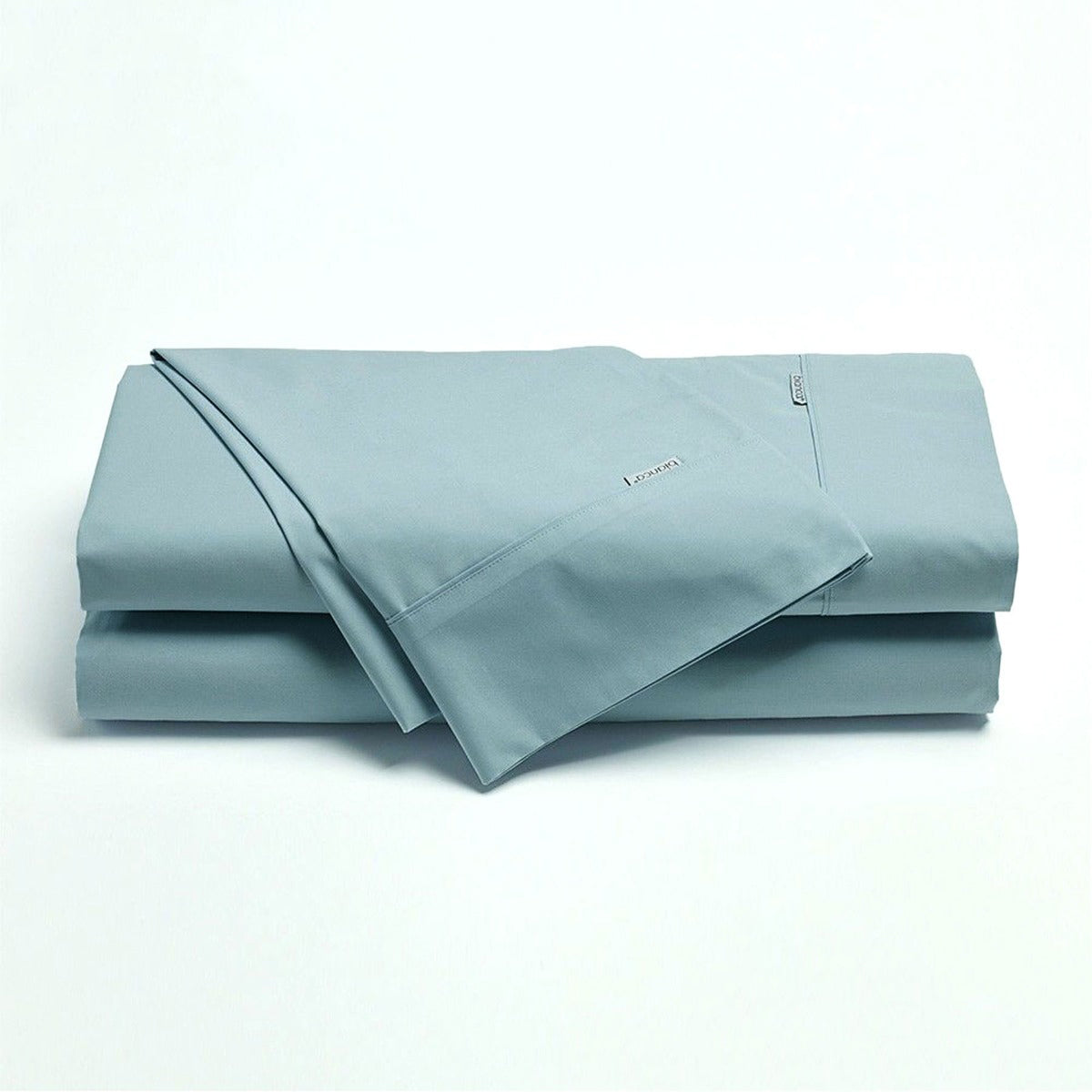 Bianca Heston Cotton Percale Sheet Set Steel Blue King