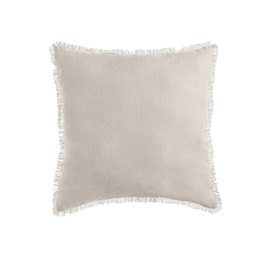 Vintage Design Homewares Natural French Linen Filled Cushion Square - 55cm x 55cm