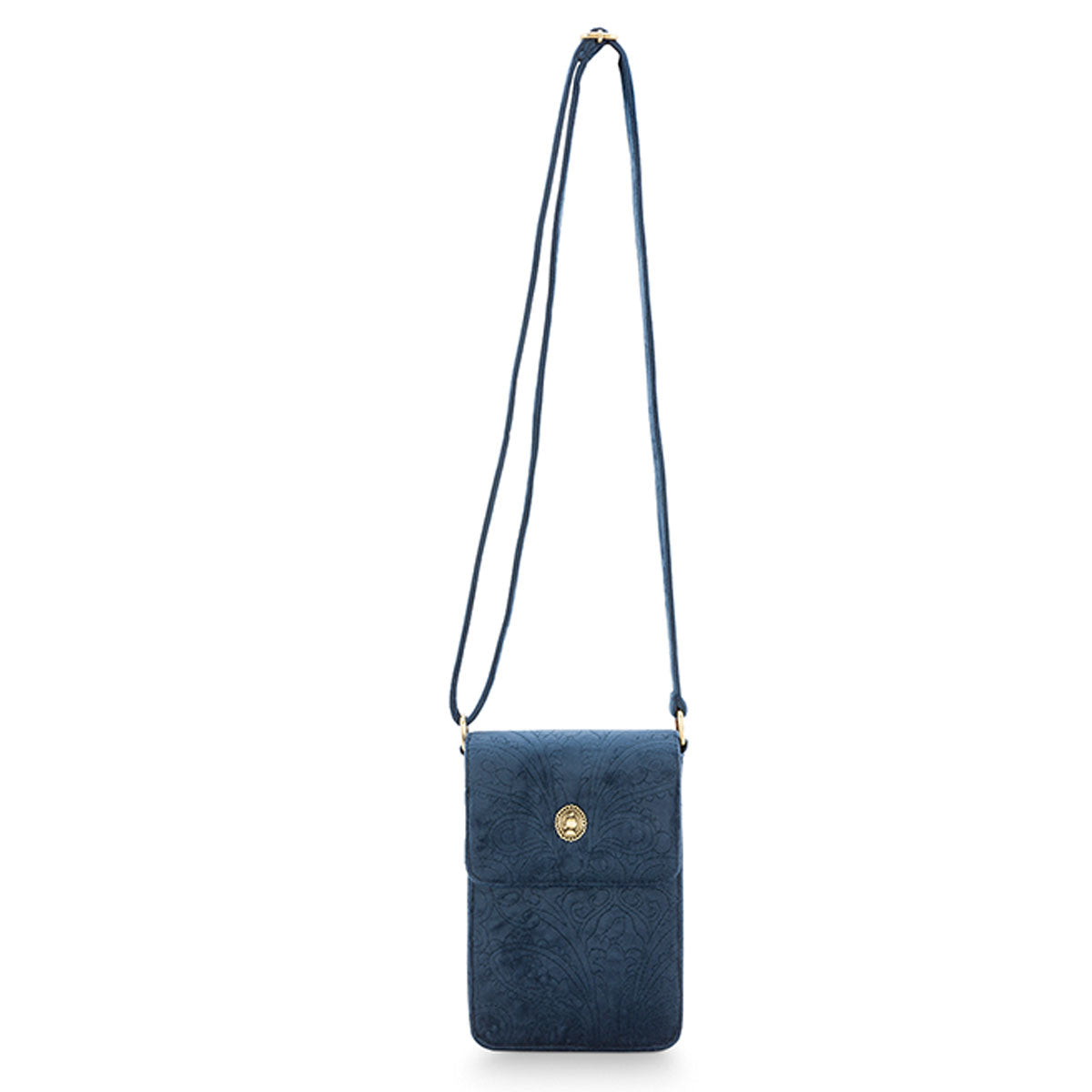 PIP Studio Velvet Quilted Dark Blue Phone Bag