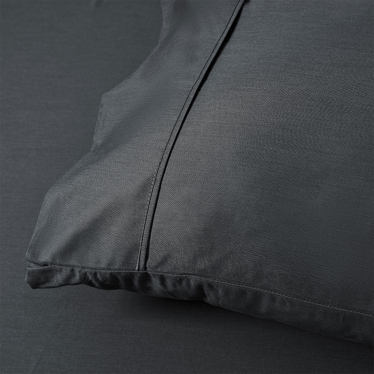 Accessorize 400TC Charcoal Bamboo Cotton Mega / Super Sheet Set 50cm Wall King