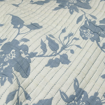 Algodon Abigail Multi Lightly Quilted Cotton Jacquard Quilt Cover Set King