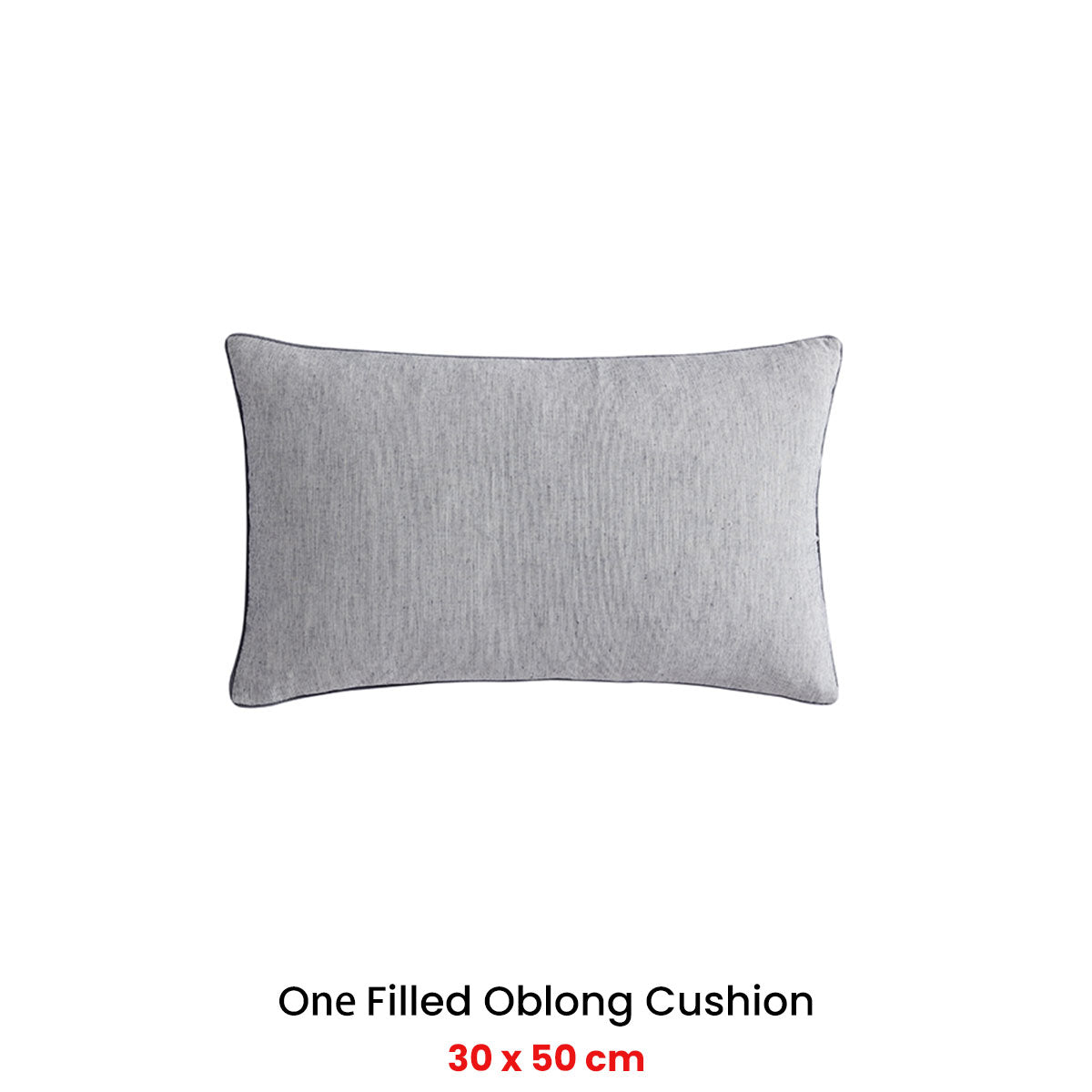 Platinum Collection Balmoral Ash 100% Cotton Oblong Filled Cushion 30 x 50cm