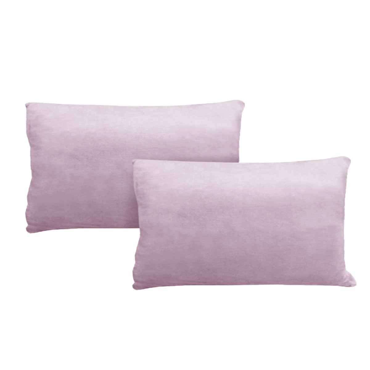 Alastairs Augusta Blush Pair of Flannel Fleece Standard Pillowcases