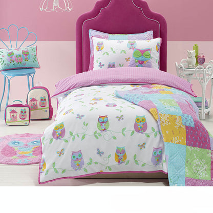 Jiggle & Giggle Owl Song Quilt Cover Set Single