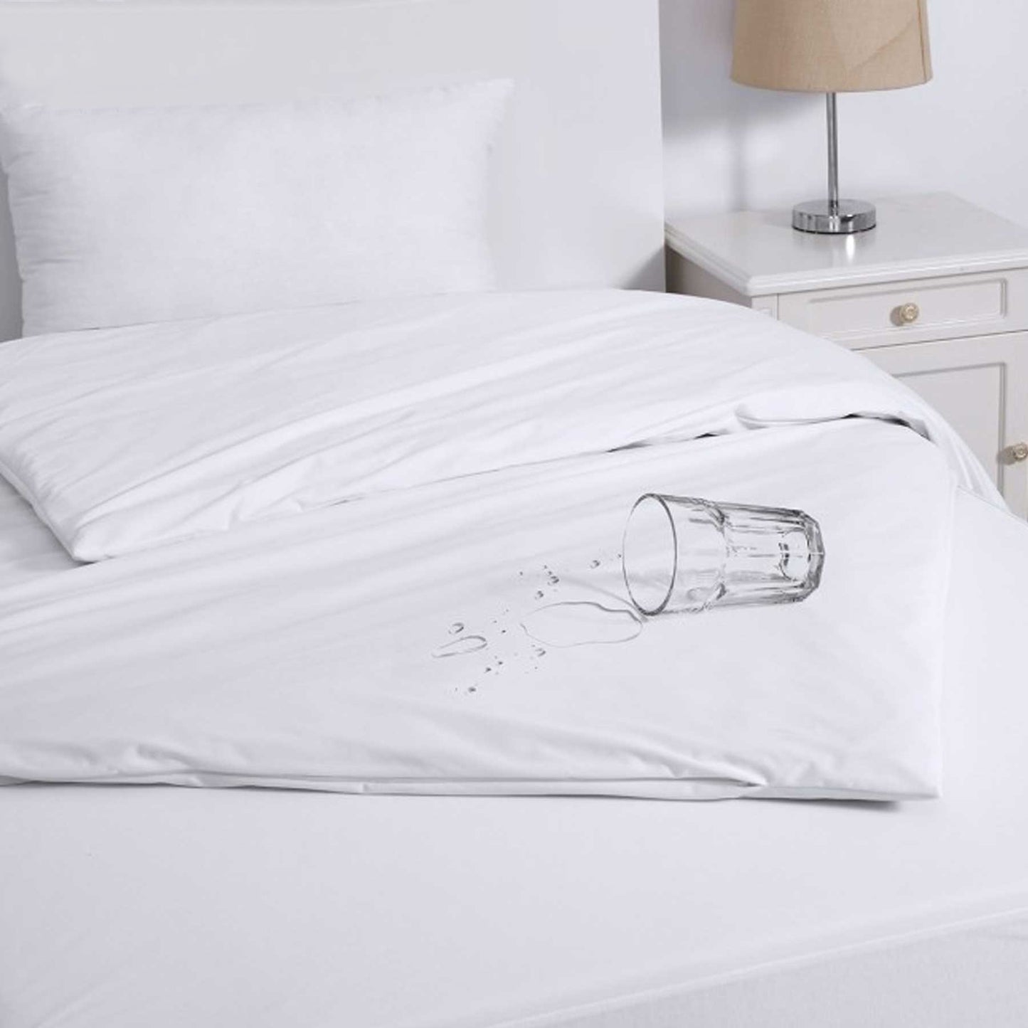 Jason Eva Clean Waterproof Quilt Protectors with Zip - Double