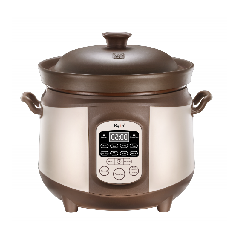 Kylin Electric Purple Clay Pot Slow Cooker 4L - K2022