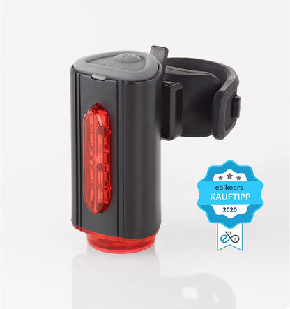 FischerBicycle Rear Light with 360 Floor Light for More Visibility and Protection, Rechargeable Battery