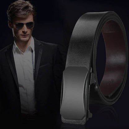 Men's Real Leather Belt Luxury Business Automatic Belt Designer Genuine Leather Belts (TS-10)