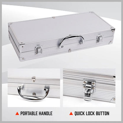 18Pcs BBQ Tool Set Stainless Steel Barbecue Utensil Cooking Grill Outdoor Cook