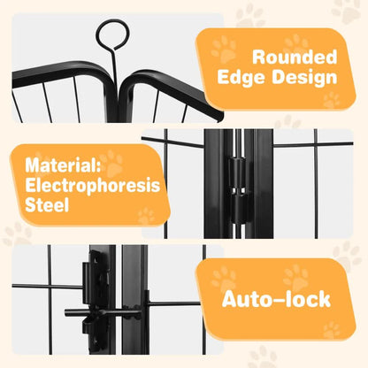 Pet Dog Playpen Puppy Exercise Cage Enclosure Fence Metal Outdoor 8 Panel