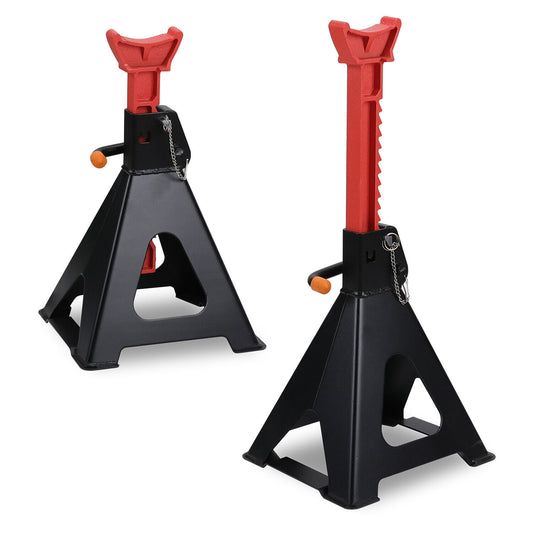 HORUSDY 2Pcs 6 Ton Jack Stands Double Lock Adjustable Truck Ratchet Lift Hoist