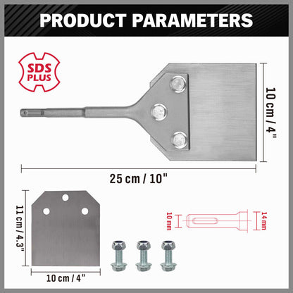 25cm Floor Scraper Tile Glue Removal Chisel Remove Tile Thinset Scaling Chisel