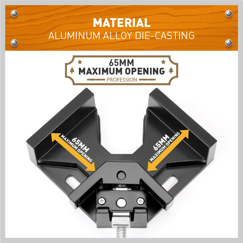 1 x 90° Quick Right Angle Clamps Corner Clamps Vise Wood-working Welding Holder