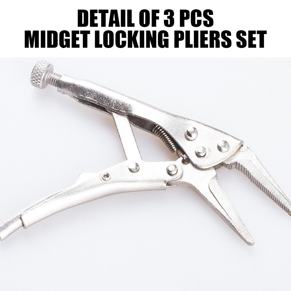 Vice Grip Locking Pliers Curved Jaw Auto Locking 235mm Long With Soft Grip