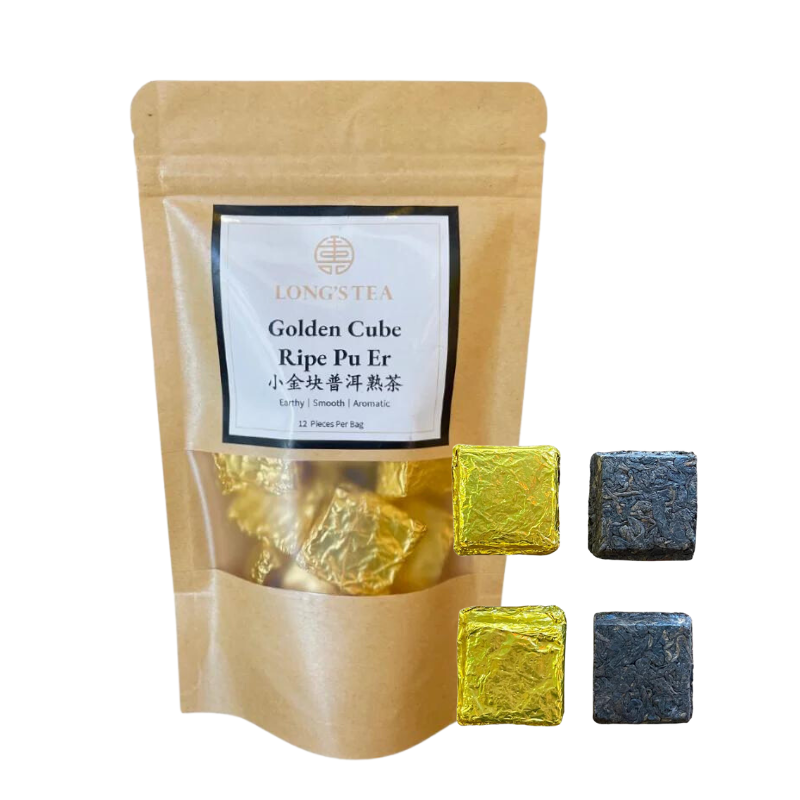 Golden Cubic Ripe Pu Er Tea 5 x 100g