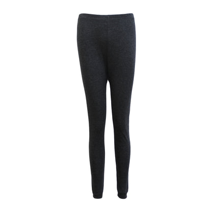 Womens Merino Wool Top Pants Thermal Leggings Long Johns Underwear Pajamas, Women's Leggings - Black, 16-18