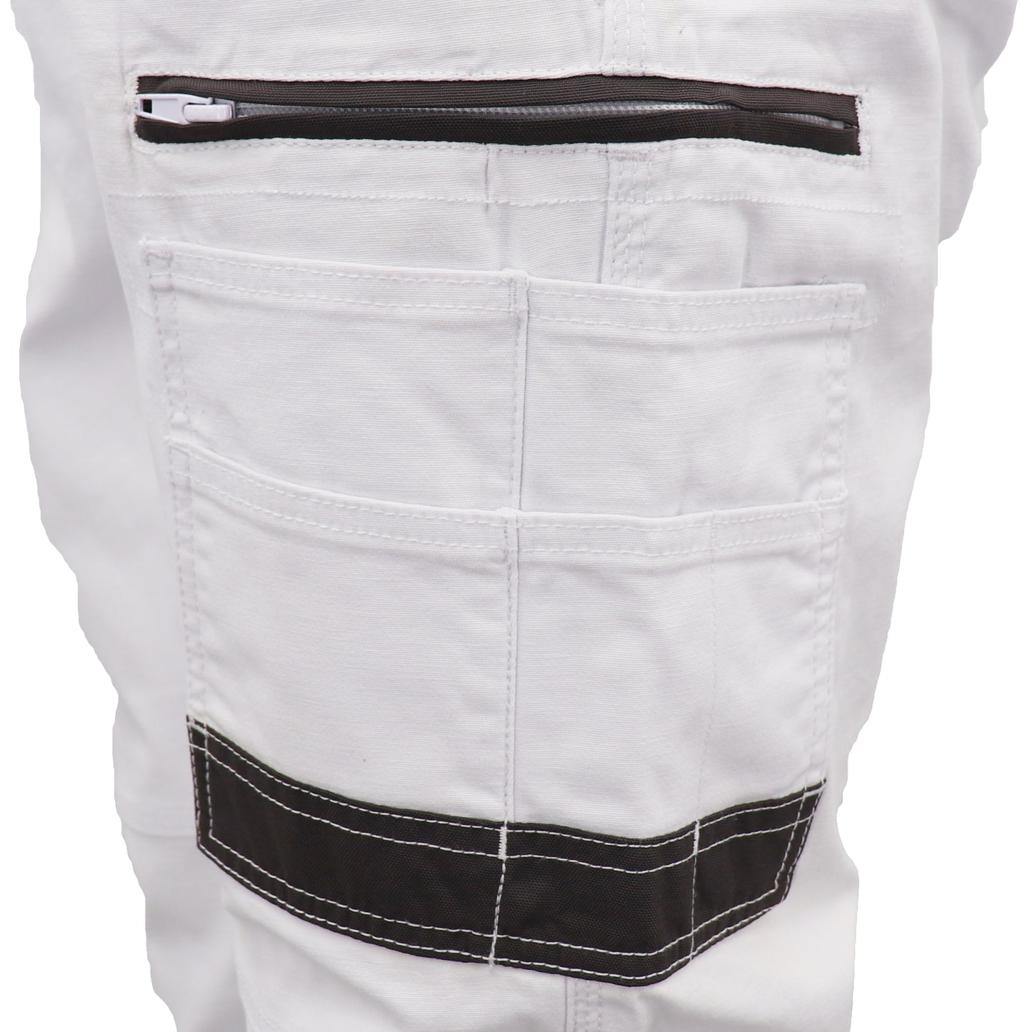 Men's Cargo Cotton Drill Work Pants UPF 50+ 13 Pockets Tradies Workwear Trousers, Navy, 36