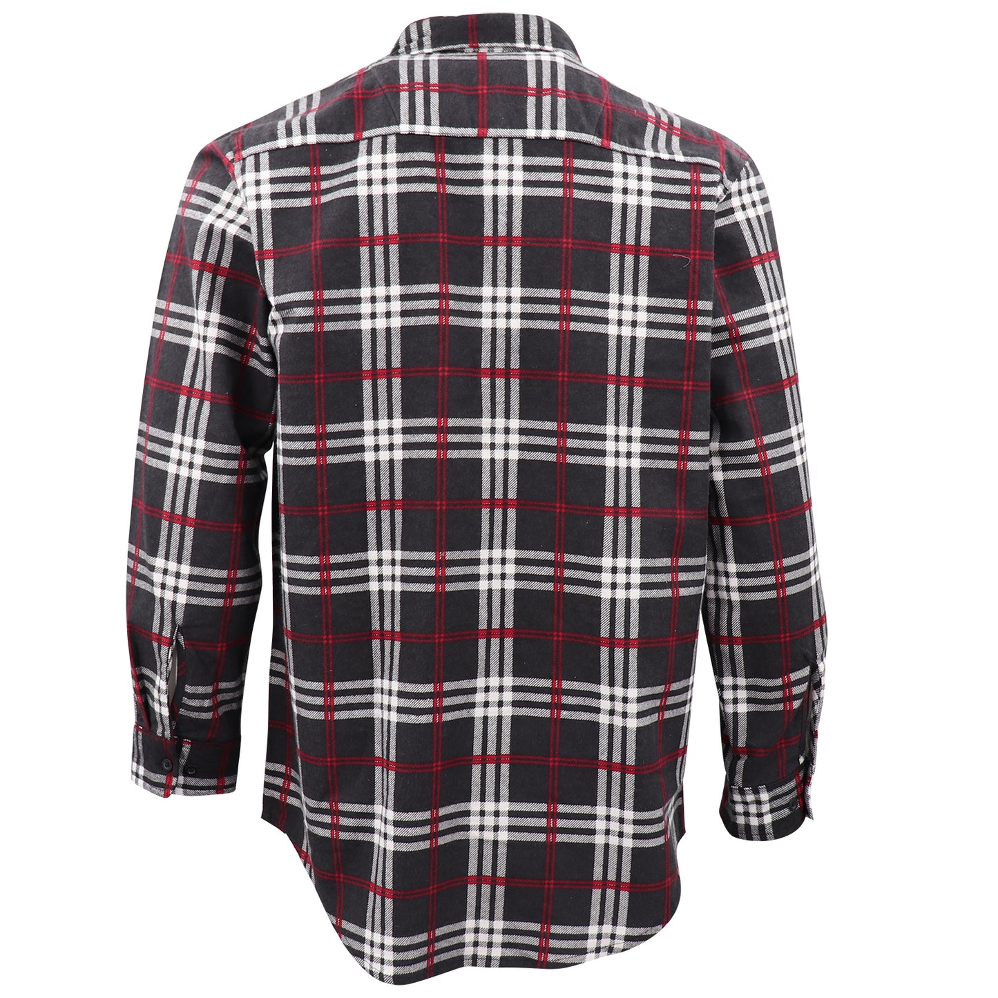 Men's 100% Cotton Flannelette Shirt Long Sleeve Plaid Check Flannel w Pockets, Shadow Glen Plaid, M