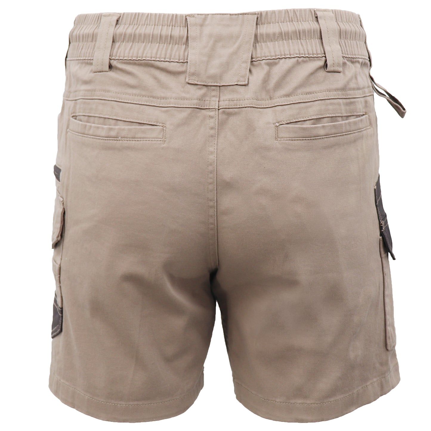 Mens Cargo Cotton Work Shorts 10 Pockets Tradies Utility Pants Workwear Trousers, Khaki, 30