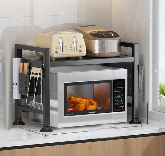 Multifunctional Microwave Shelf Storage Cutlery Tray Spice Holder Kitchen Rack