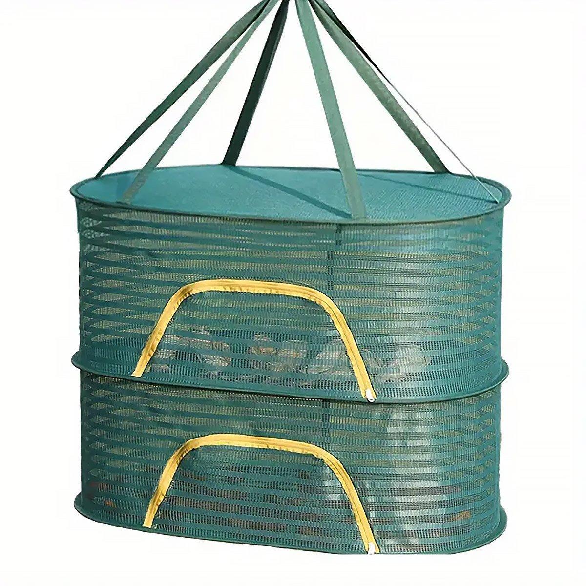 Anti Mosquito Fully Enclosed Drying Net Basket for Fish Vegetables Fruit Herbs - Single layer