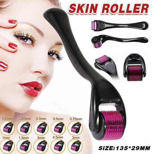 Derma Roller Titanium Micro Needle Skin 540 Needles Scars Anti Aging Dermaroller - 0.2mm
