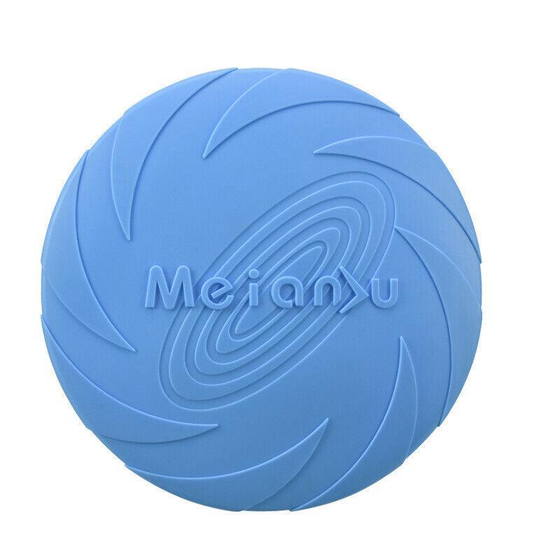 Frisbee Toy for Dogs Outdoor Fetch Training Soft Rubber Pet Flying Disc 18cm - Orange