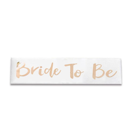 Bridal Party Sash Rose Gold Bride Bridesmaid Maid Honour Mother Hens Night Wear - Mother Of The Bride