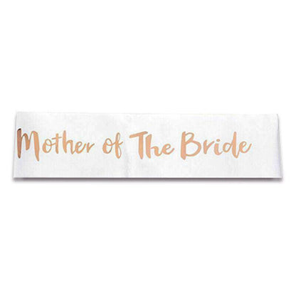 Bridal Party Sash Rose Gold Bride Bridesmaid Maid Honour Mother Hens Night Wear - Mother Of The Bride