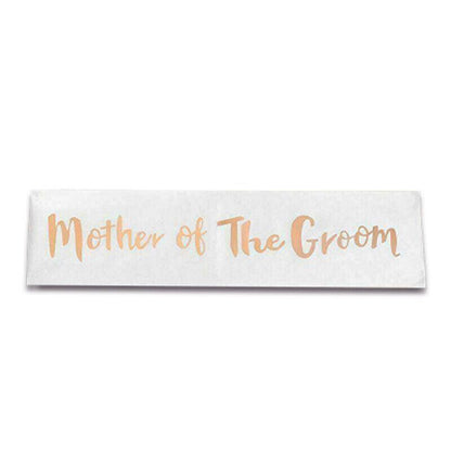 Bridal Party Sash Rose Gold Bride Bridesmaid Maid Honour Mother Hens Night Wear - Mother Of The Bride