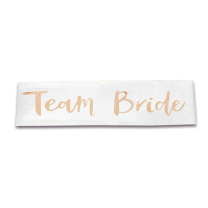 Bridal Party Sash Rose Gold Bride Bridesmaid Maid Honour Mother Hens Night Wear - Mother Of The Bride