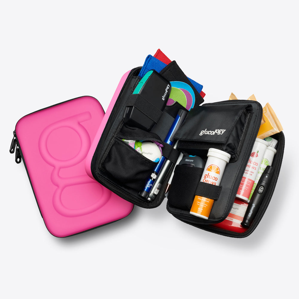 Glucology Diabetes Travel Cases | Matte Pink, Plus