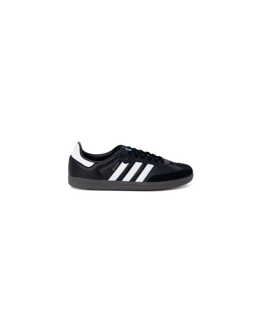 Adidas Men's Black Leather Sneaker - 43 1/3