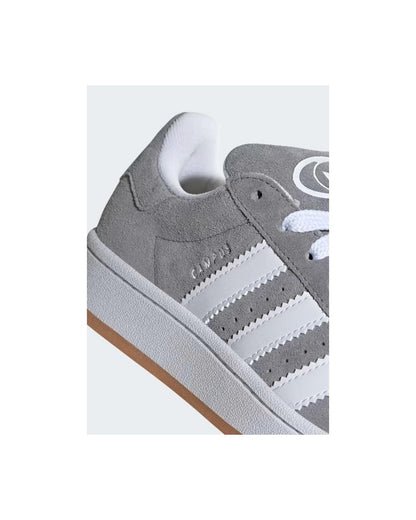 Adidas Women's Gray Leather Sneaker - 36 2/3