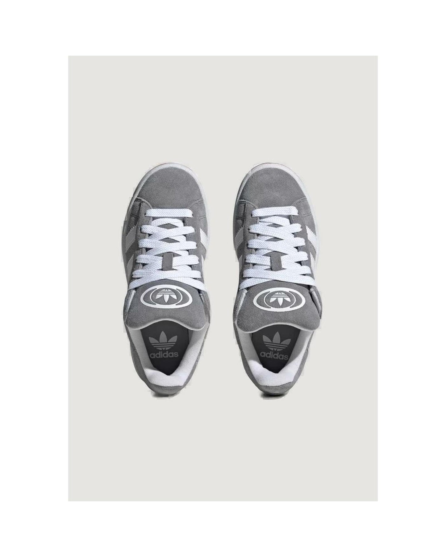 Adidas Women's Gray Leather Sneaker - 36 2/3