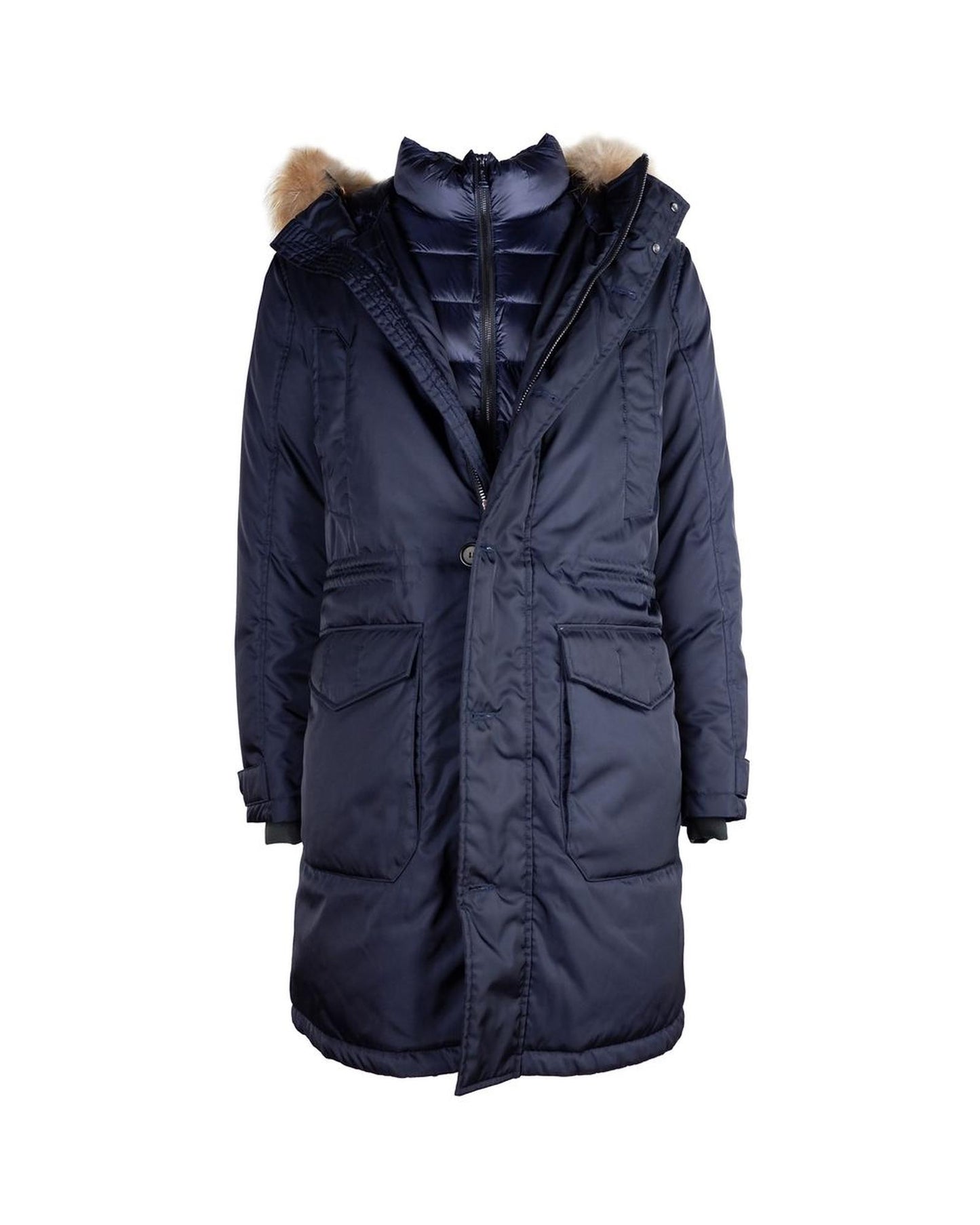 Add Men's Blue Nylon 's Down Jacket - 50 IT