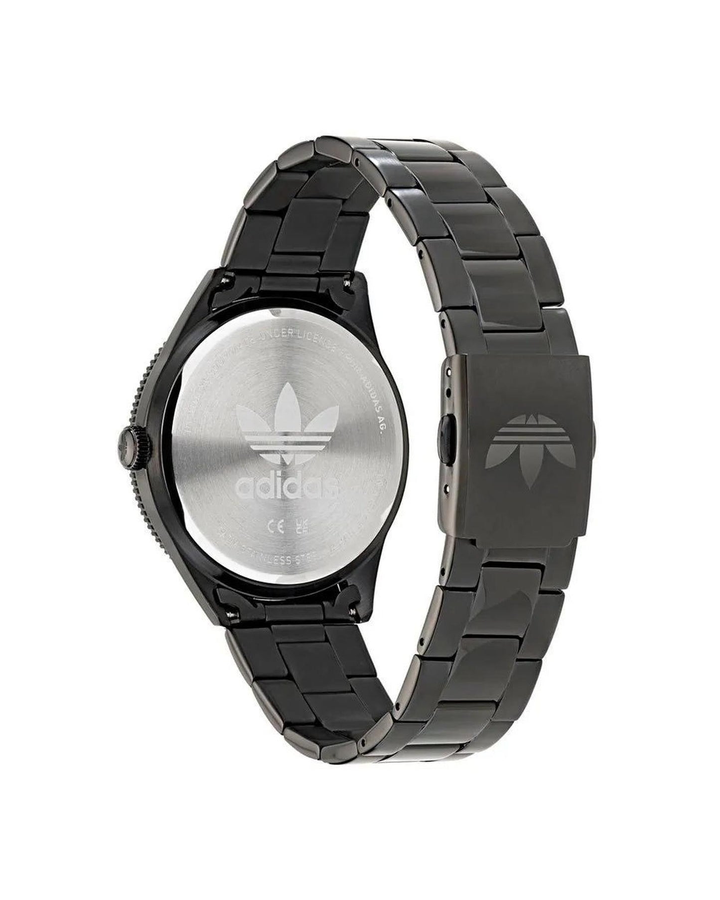 Adidas Unisex's Black Stainless Steel Watch - One Size