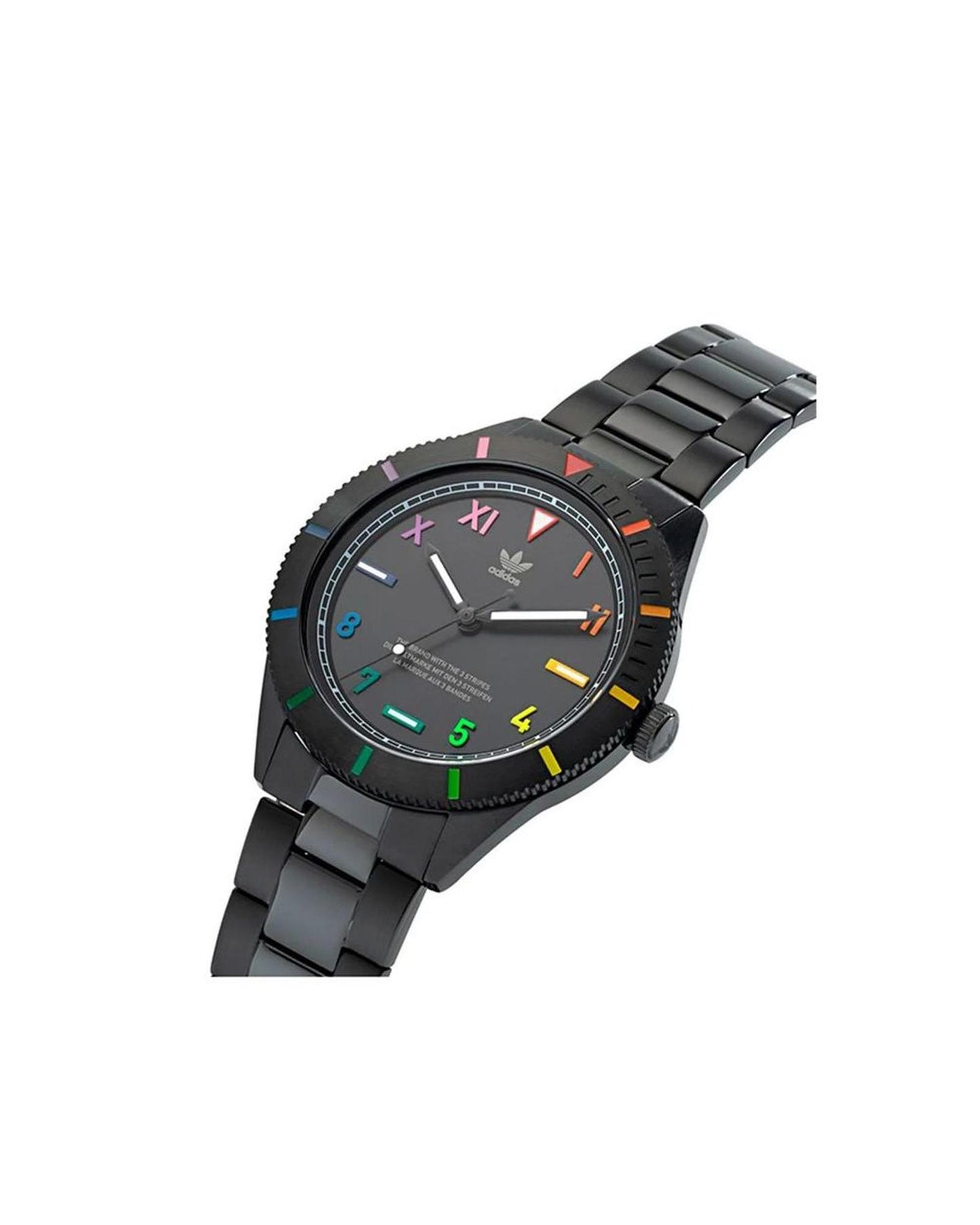 Adidas Unisex's Black Stainless Steel Watch - One Size