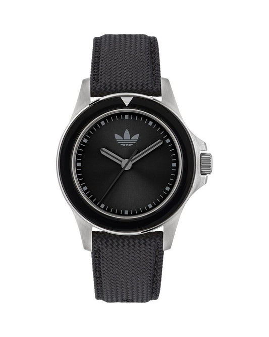 Adidas Unisex's Black Fabric Watch - One Size