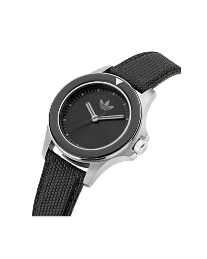 Adidas Unisex's Black Fabric Watch - One Size
