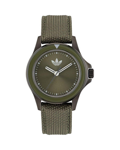 Adidas Unisex's Green Fabric Watch - One Size