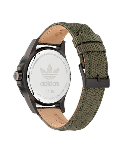 Adidas Unisex's Green Fabric Watch - One Size