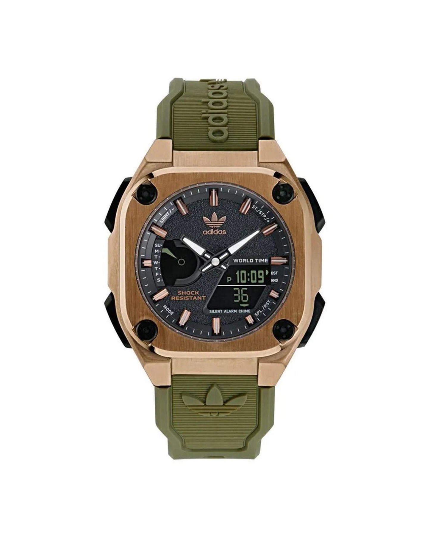 Adidas Men's Green Silicone Watch - One Size