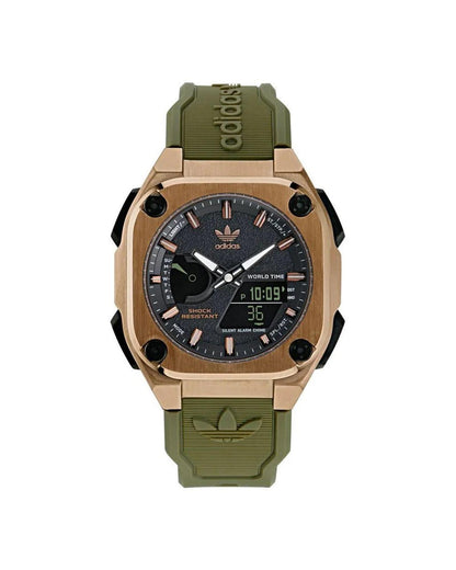 Adidas Men's Green Silicone Watch - One Size