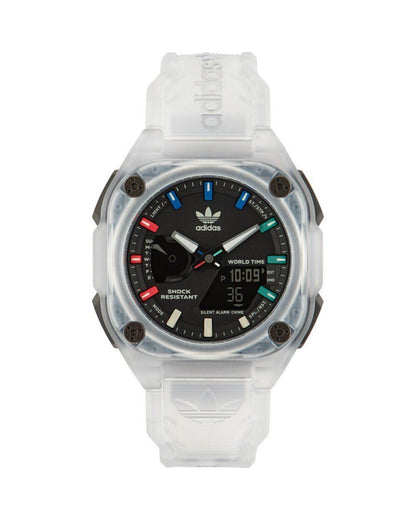 Adidas Men's Transparent Silicone Watch - One Size