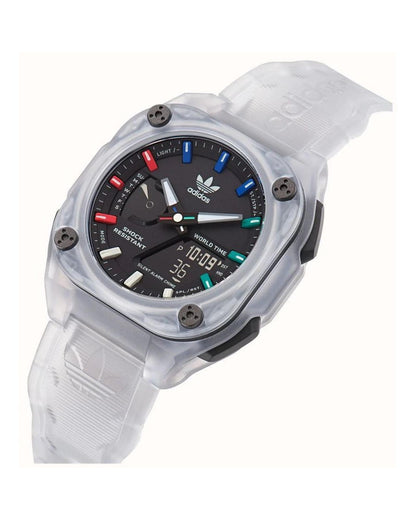 Adidas Men's Transparent Silicone Watch - One Size