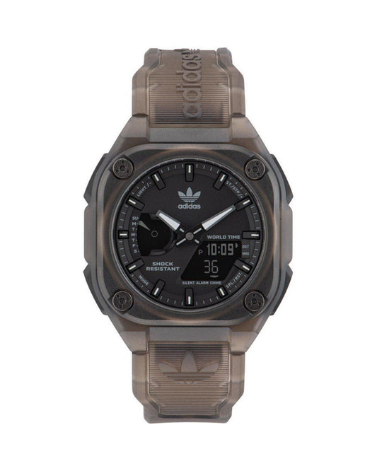 Adidas Men's Brown Silicone Watch - One Size